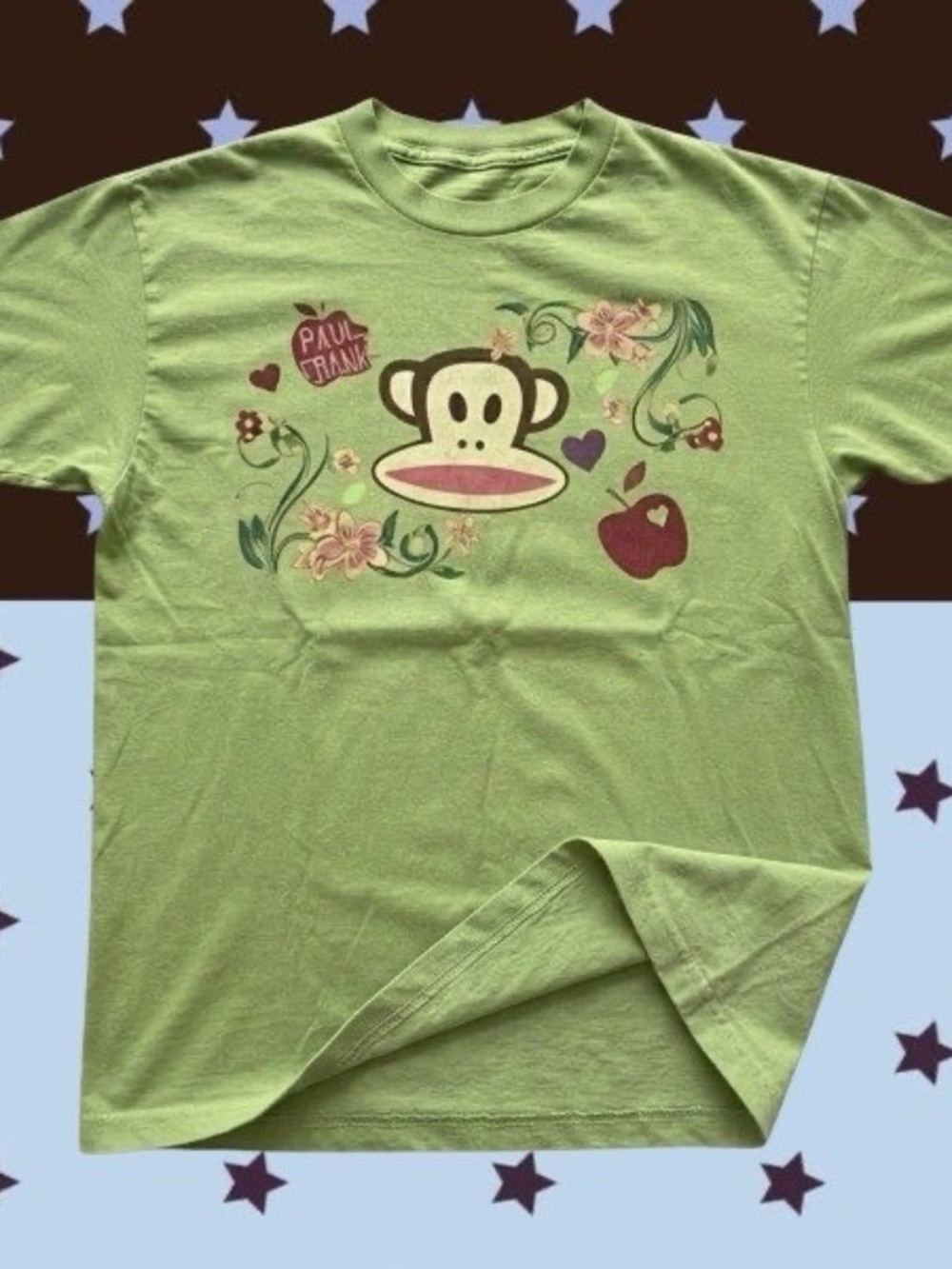 Kiwi Green Paul Monkey Y2K Graphic T-Shirt
